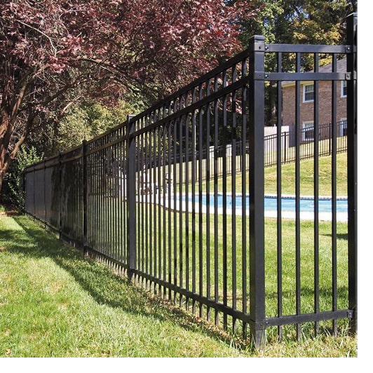 Iron pool enclosure
