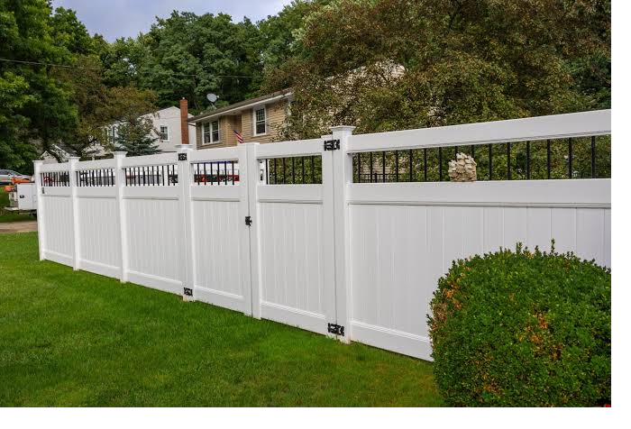 White vinyl with accent top