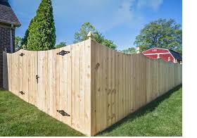 Scalloped-top privacy fence